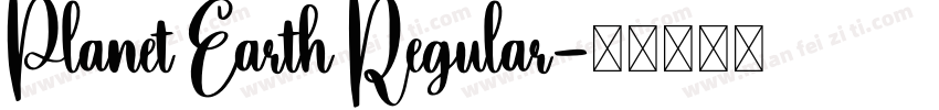 Planet Earth Regular字体转换